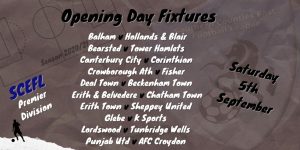 scefl premier division opening day fixtures