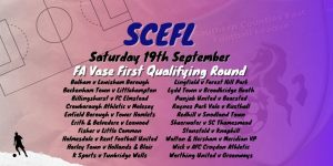 SCEFL Fixtures 19th september