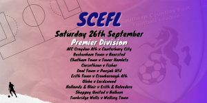 SCEFL Fixtures 26th sept