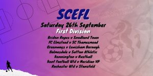 SCEFL Fixtures 26th sept