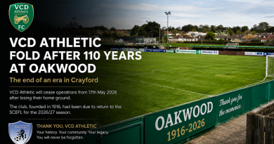 End of the road for VCD Athletic After 110 Years At Oakwood